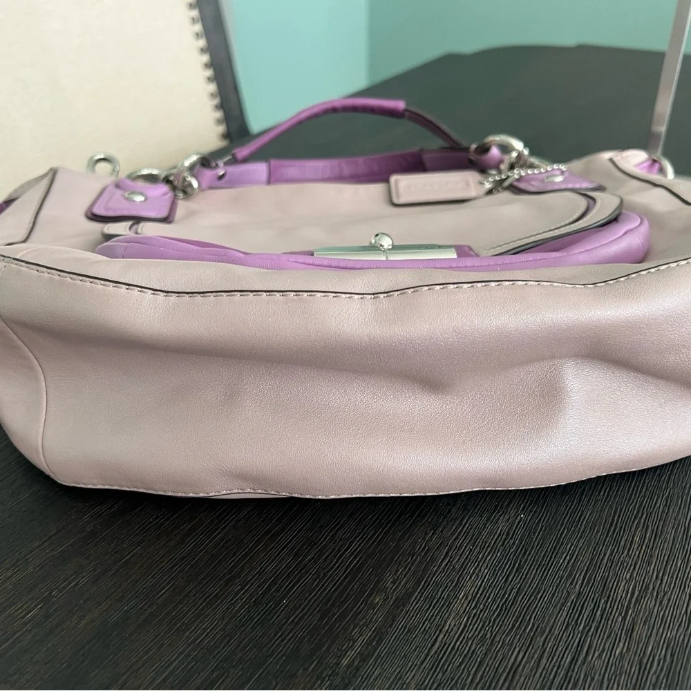 COACH F22510 Kristin Spectator Leather Round Satchel